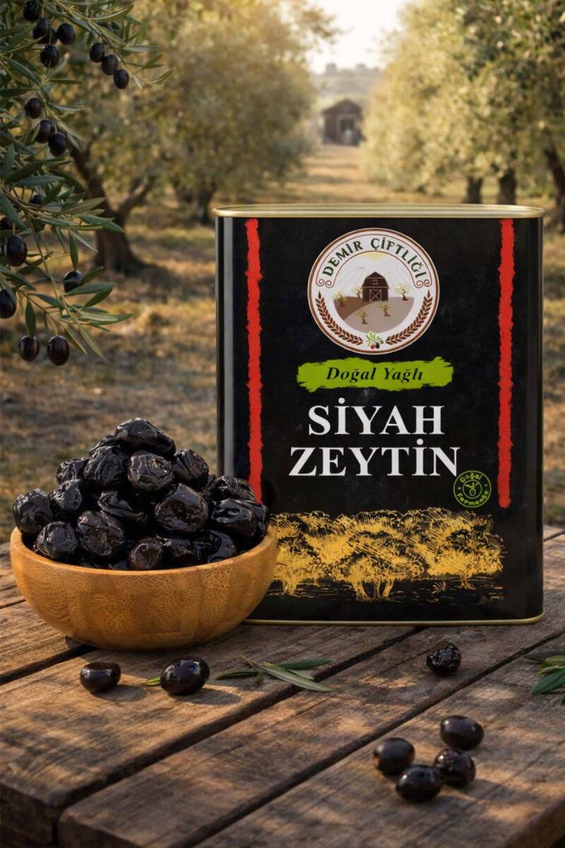 Gemlik Yağlı Sele Siyah Zeytin (231-260 Kalibre - L Boy) 10 KG - 1