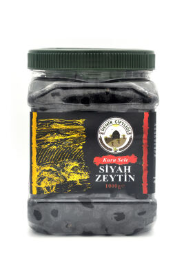 Çok Az Tuzlu Uslu Kuru Sele Siyah Zeytin (%2-3 Tuzlu) 1 KG - 5