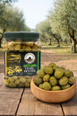 Gemlik Kırma Yeşil Zeytin 1 KG 