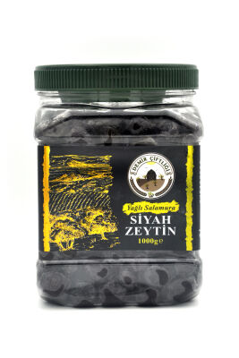 Gemlik Yağlı Sele Az Tuzlu Siyah Zeytin (291-320  Kalibre - S Boy) 1 KG - 6