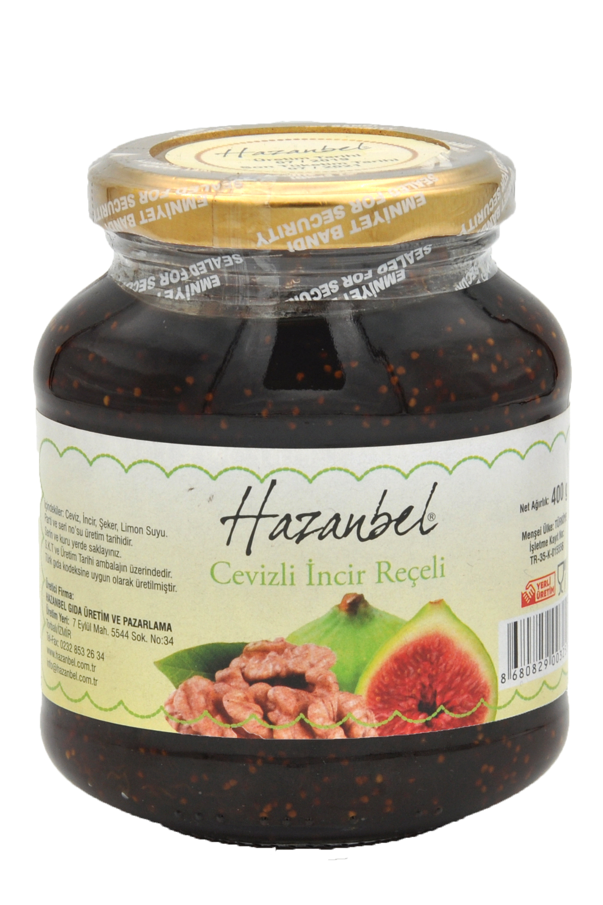 Hazanbel Cevizli İncir Reçeli 400 G - 1