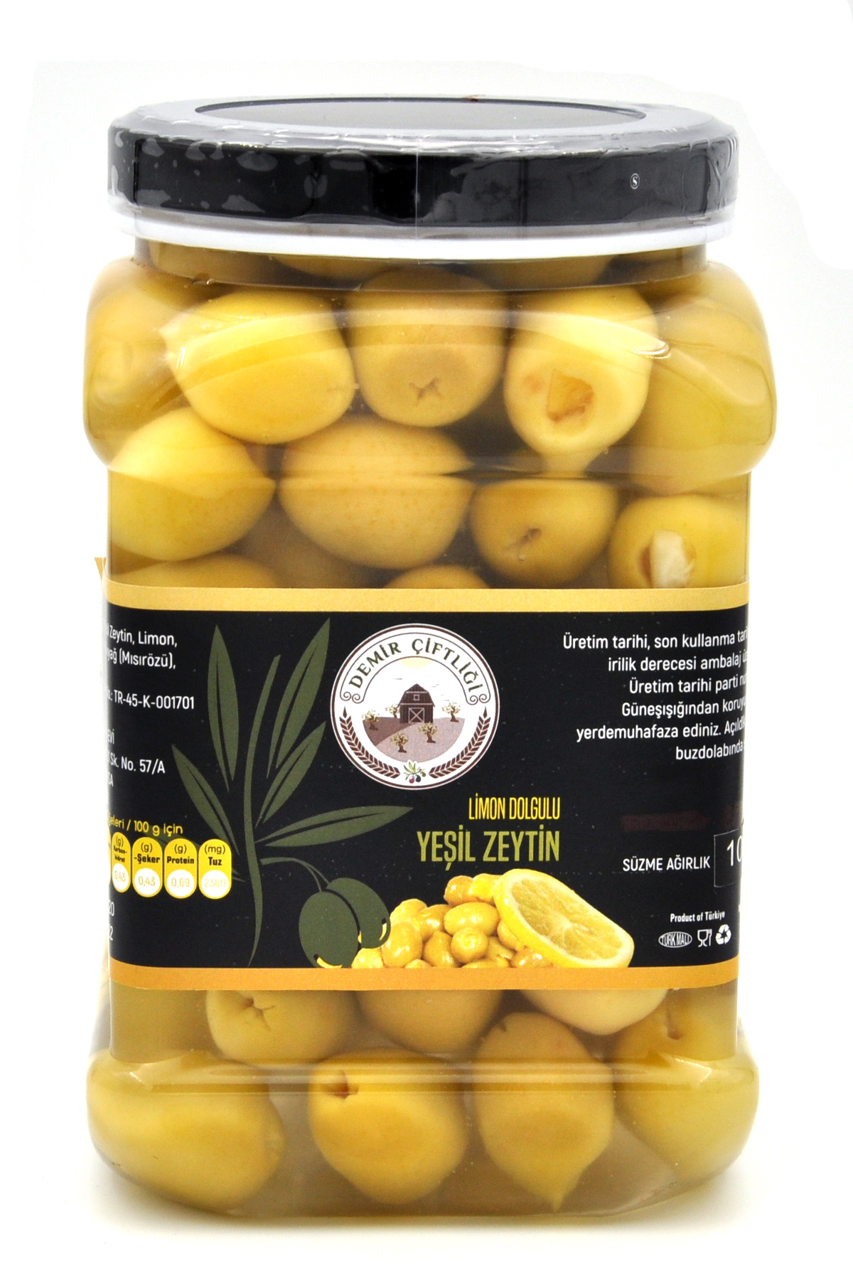 Limon Dolgulu Yeşil Zeytin  1 KG - 1