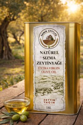 Olgun Hasat Soğuk Sıkım Naturel Sızma Zeytinyağı 18 L Teneke (2025-2026 Yeni Hasat)