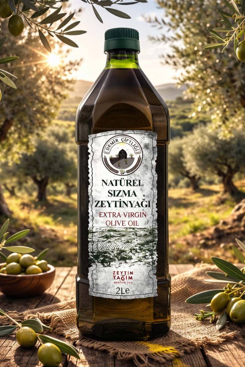 Olgun Hasat Soğuk Sıkım Naturel Sızma Zeytinyağı 2 L Pet  (2025-2026 Yeni Hasat) - 1