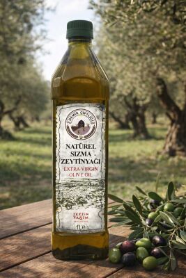 Olgun Hasat Soğuk Sıkım Naturel Sızma Zeytinyağı 1 L Pet (2025-2026 Yeni Hasat)
